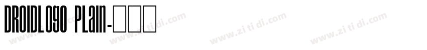 DroidLogo Plain字体转换